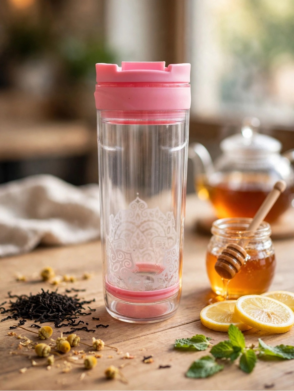DAVIDsTEA Iced Tea Press - Pink Boho